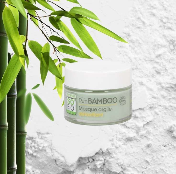 Mascarilla detox Pur Bamboo limpieza facial para una piel libre de impurezas de SO'BiO étic